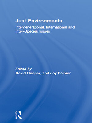 cover image of Just Environments